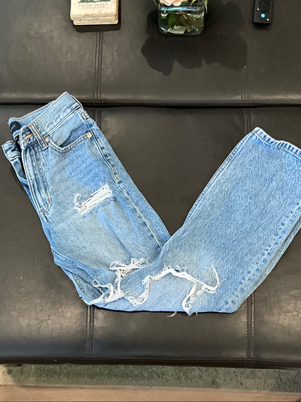 Aeropostale Light Blue High-Rise Baggy Jeans